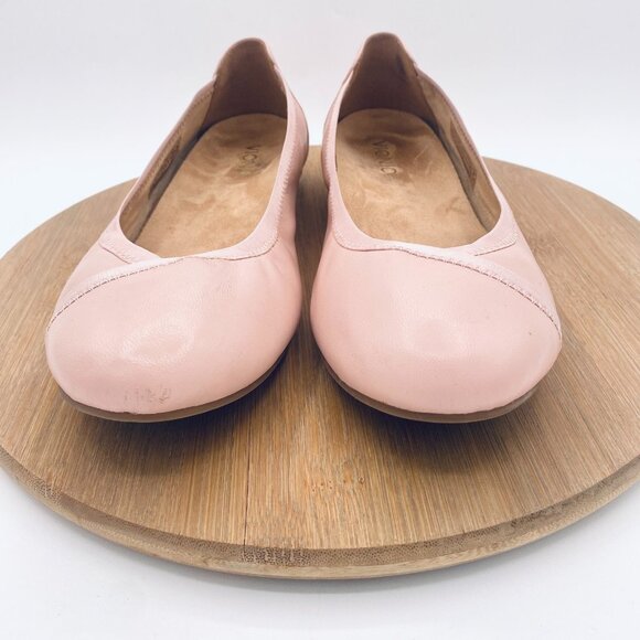 Vionic Shoes Womens 10 Pink Leather Orthotic Ballet Flats Caroll - Picture 3 of 12
